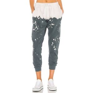 La Detresse Acid Wash Charcoal Sweatpant in Charcoal Size S